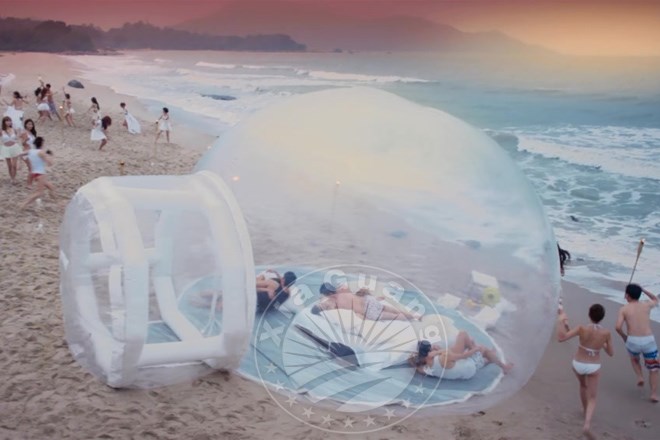 澄海充气球形帐篷